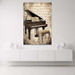 Gran coda classico e spartiti musicali stile antico quadro