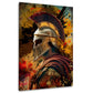 Guerriero spartano profilo arte moderna colore quadro