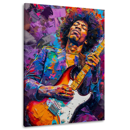 Hendrix astratto colorato dai colori vivaci quadro