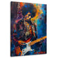 Jimi Hendrix colorato di sicuro impatto estetico quadro
