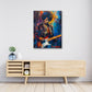 Jimi Hendrix colorato di sicuro impatto estetico quadro