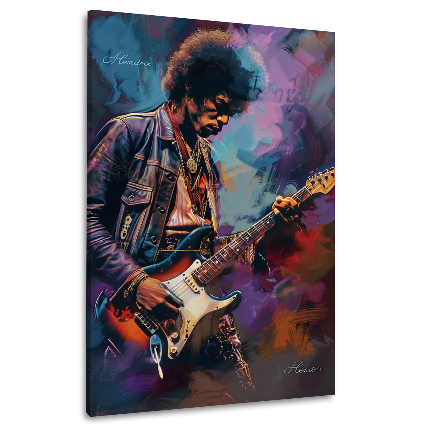 Jimi Hendrix colorato urbano di elegante fattura quadro