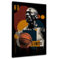Jordan con pallone da basket e motivazione senza limiti quadro