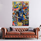 Kobe basket pop art quadro in soggiorno