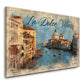 La dolce vita venezia Italia canale gondola quadro
