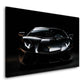 Lamborghini aventador nero supercar vista frontale lusso auto quadro