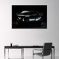 Lamborghini aventador nero supercar vista frontale lusso auto quadro