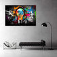Lampadina con motivo graffiti, Pop Art, Street Art quadro