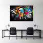 Lampadina con motivo graffiti, Pop Art, Street Art quadro