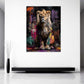 Leone fiero Pop Art colorato arte moderna quadro