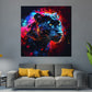 Leopardo Pop Art ritratto felino selvaggio moderno quadro