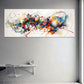 Linee astratte con un'esplosione dinamica di colori quadro
