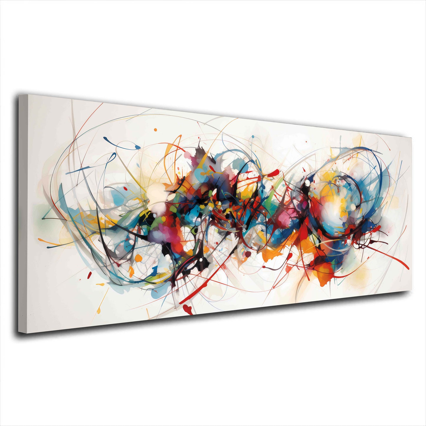 Linee astratte con un'esplosione dinamica di colori quadro