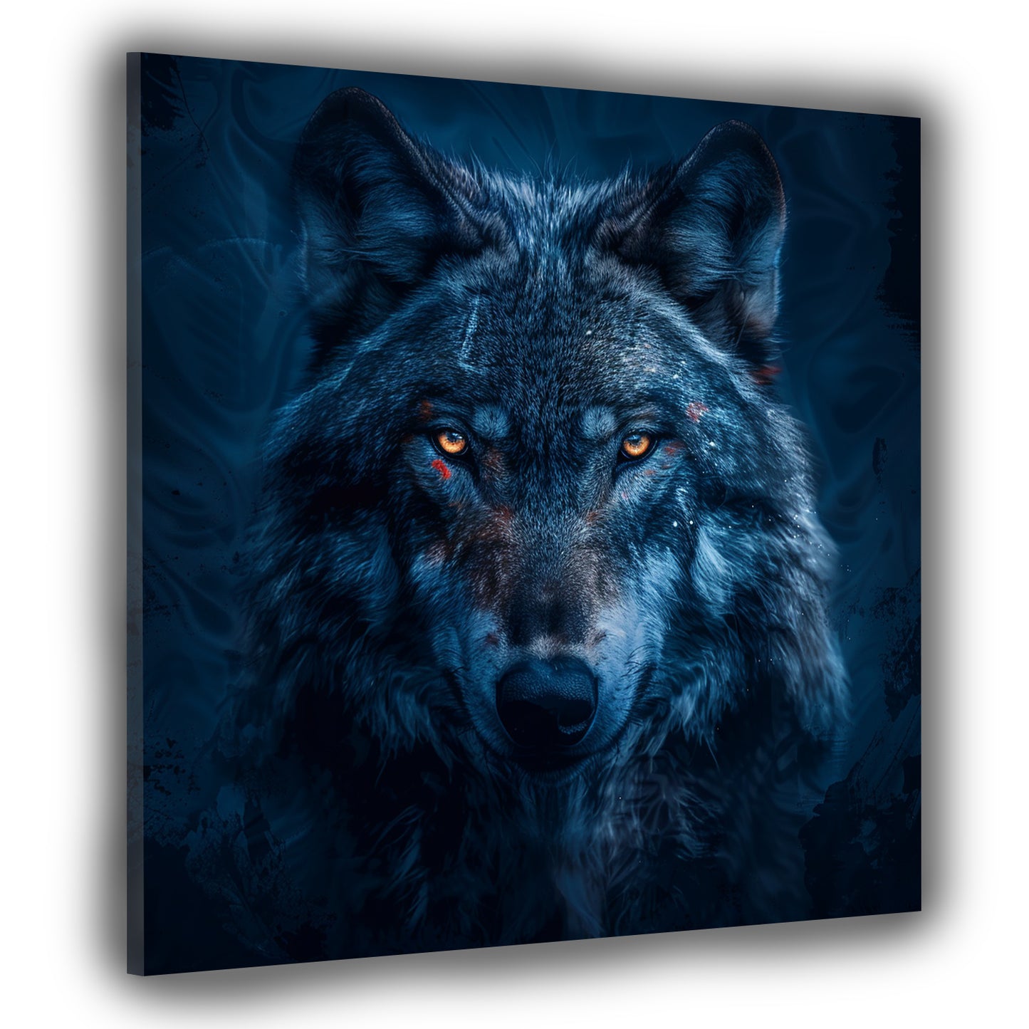 Lupo ritratto animale selvaggio sguardo intenso quadro