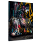 Borsa di lusso con design graffiti fashion quadro