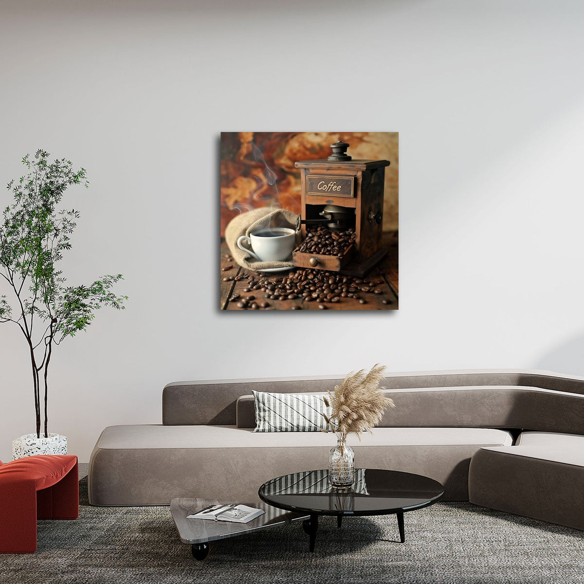 Quadro caffè rustico ambientato
