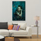 Madonna ritratto fashion con farfalle e stile elegante quadro