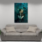 Madonna ritratto fashion elegante con belle farfalle quadro