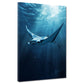 Manta oceano luce subacquea profonda quadro