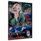 Marilyn auto d’epoca icona retrò arte pop quadro