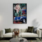Marilyn auto d’epoca icona retrò arte pop quadro