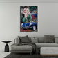 Marilyn auto d’epoca icona retrò arte pop quadro
