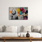 Marilyn con topolina e palloncini rossi in stile graffiti quadro