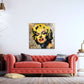 Marilyn Pop Art con volto glamour e labbra rosse quadro