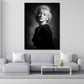Marilyn ritratto vintage in bianco e nero quadro