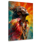 Marley ritratto musicista dreadlocks colori rastafari luce sole quadro