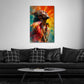 Marley ritratto musicista dreadlocks colori rastafari luce sole quadro