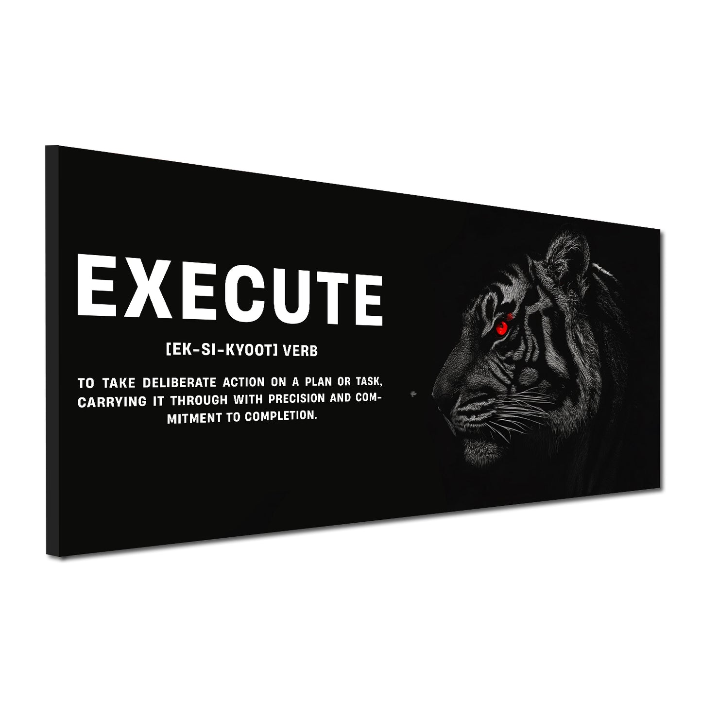 Motivazione tigre successo citazione business quadro