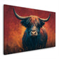 Mucca pastello espressiva in stile contemporaneo quadro