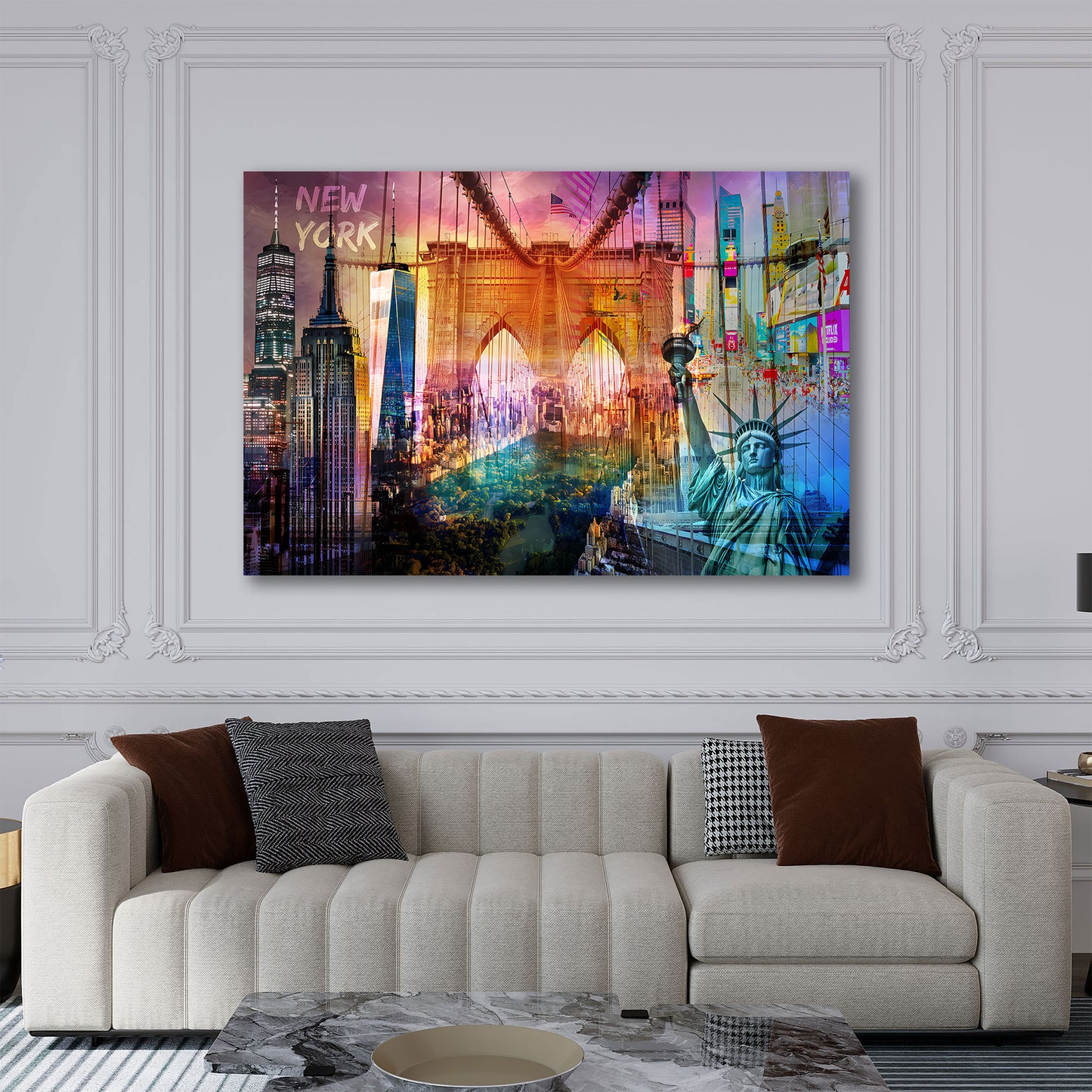 New York pop art statua quadro