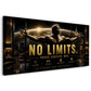 No Limits motivazione bodybuilder con città di notte quadro