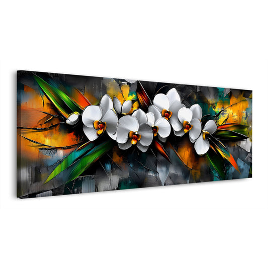 Orchidea bianca astratta moderna fiori Pop Art quadro