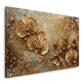 Orchidee dorate eleganti con effetto visivo unico quadro