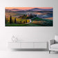 Paesaggio toscano al tramonto panorama quadro - Mockup 3