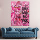 Pantera Rosa Stay Wild Pop Art Graffiti colorato quadro