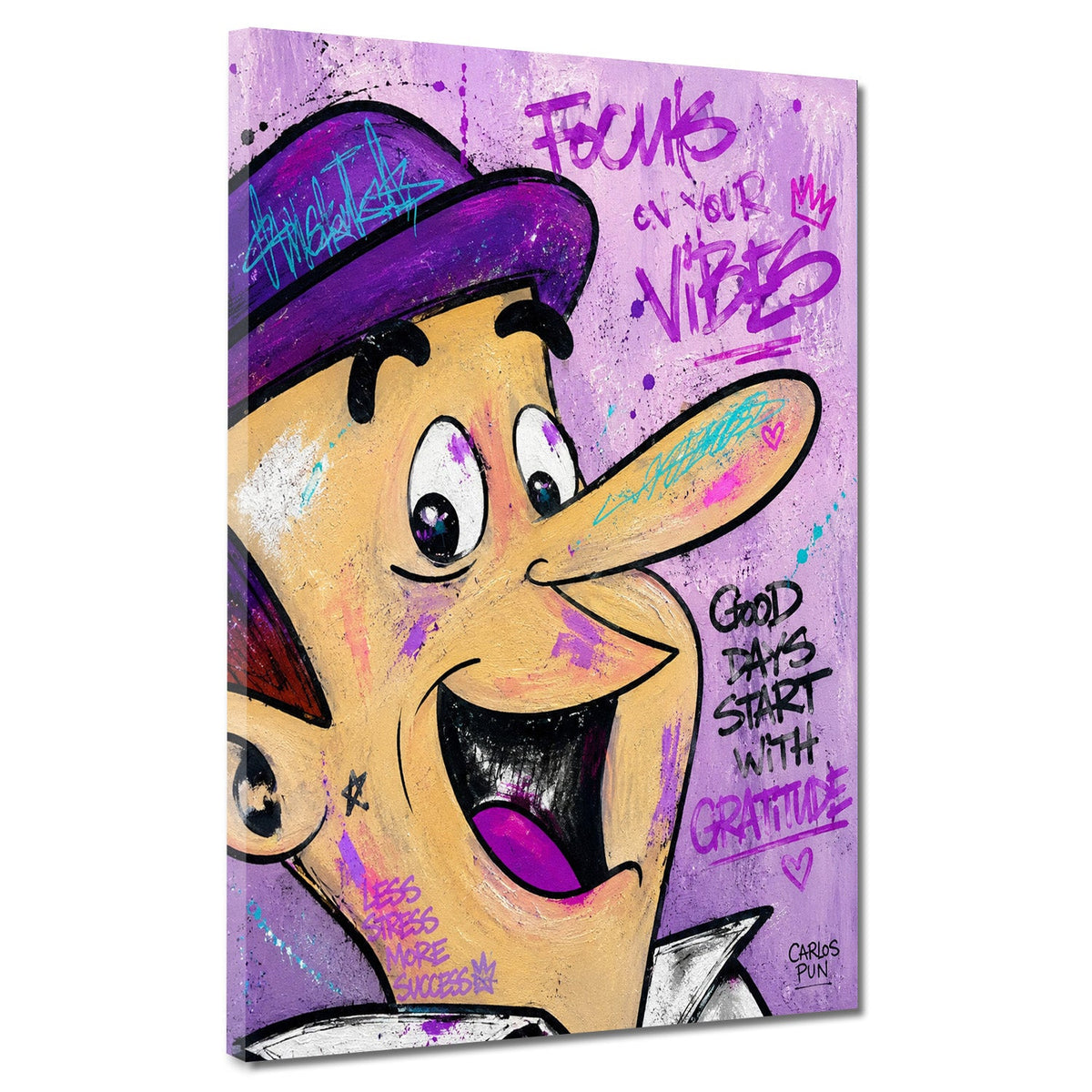 Personaggio comic buone vibes pop art quadro