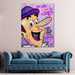 Personaggio comic pop art quadro in soggiorno
