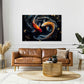 Pesce koi astratto dai colori decisi e brillanti quadro