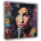 Pop Art Amy cantante icona close up emozionale quadro