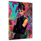 Pop Art Audrey icona fashion elegante quadro
