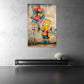 Pop Art bambino palloncini cuore colorato quadro