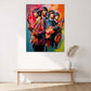 Pop Art Beatles ritratto colorato con chitarre quadro