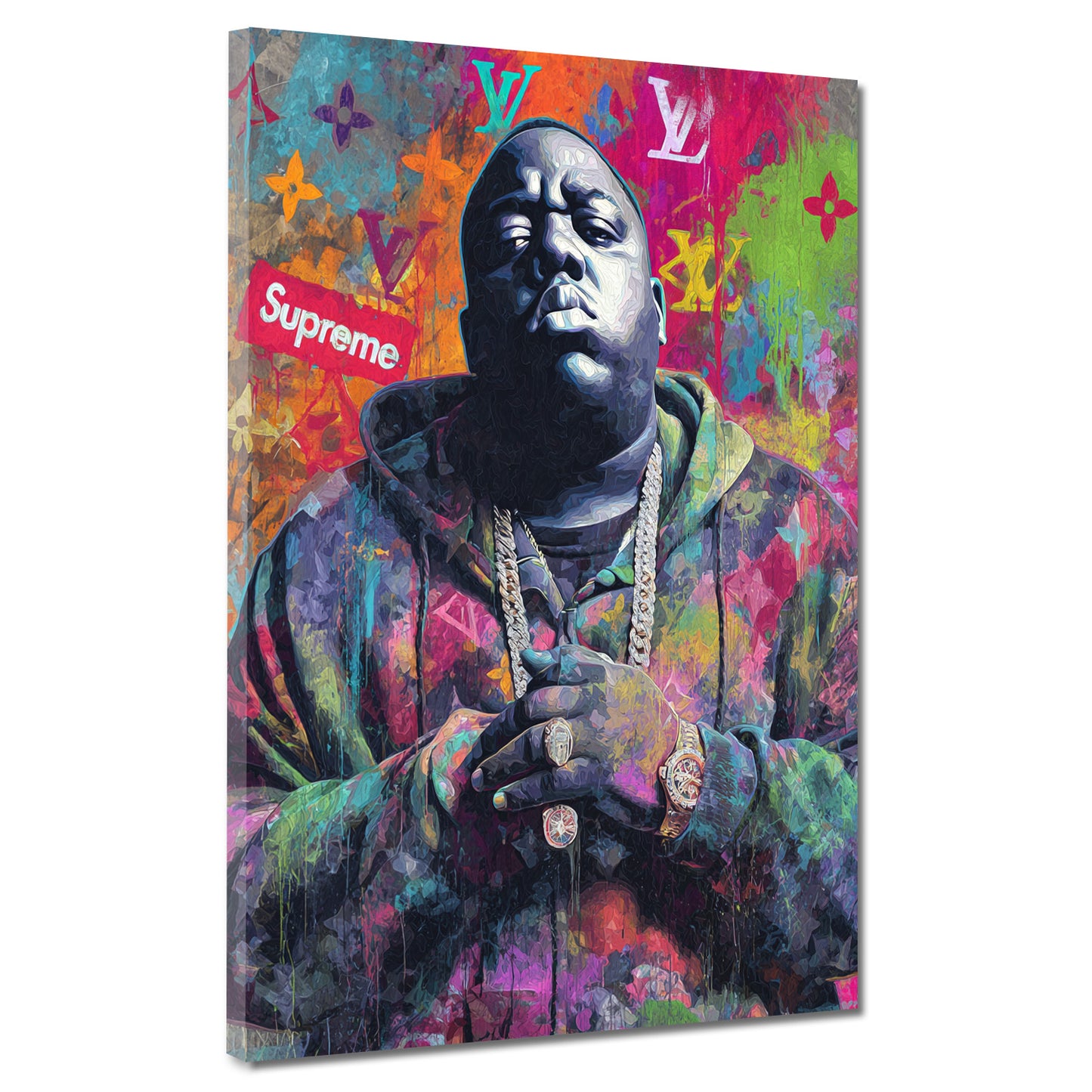 Pop Art Biggie icona hip hop moda urbana quadro