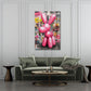 Pop art cane palloncino rosa scultura moderna quadro