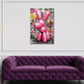 Pop art cane palloncino rosa scultura moderna quadro