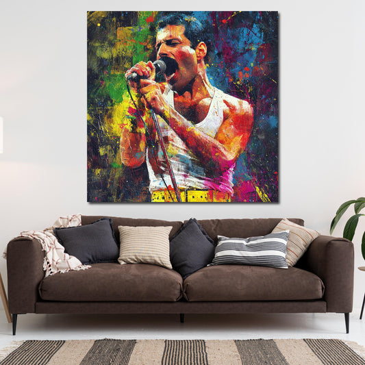 Pop Art cantante musica ritratto colorato quadro